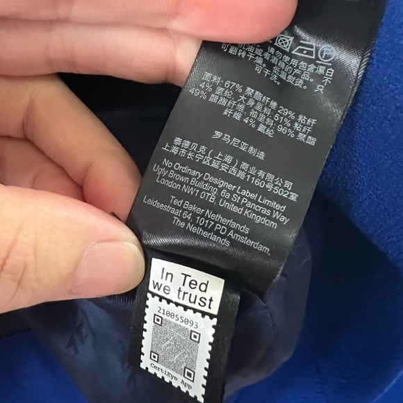 Ted Baker - Elrosa Cropped Jacket - size 3/ US M - Picture 9 of 10